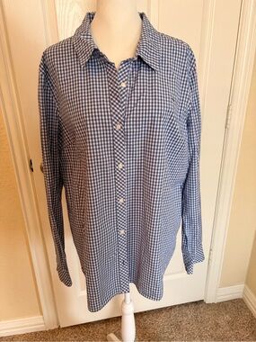 Vineyard Vines Blue Gingham Button-Down Shirt